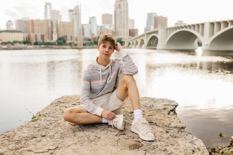 senior boy in Minneapolis